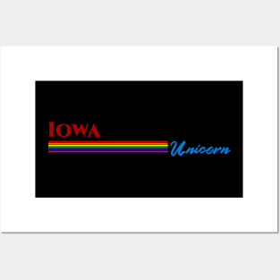 Iowa Unicorn Gift Posters and Art